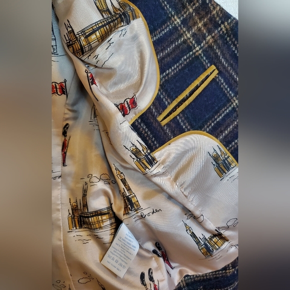 Boden wool navy tweed blazer - petite size 6 - Picture 5 of 7